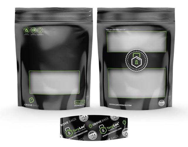 Grove Bags TerpLoc Windowed Pouches, 1 LB