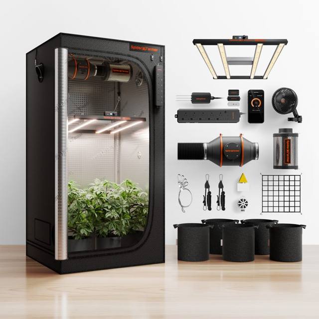 3×3 GGS AC5 Complete Grow Tent Kit with Clip Fan (G3000 300W)
