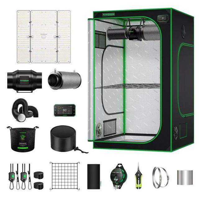 Smart Grow Tent Kit 4×4 with E42A+ Controller (LumaLight 400W)
