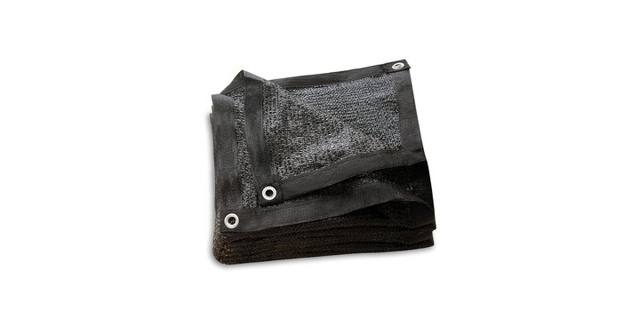 LOVE STORY 55% Black Shade Cloth — 6×12 ft with Grommets