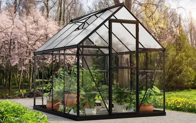 Palram Canopia Hybrid 6×8 Walk-in Polycarbonate Greenhouse