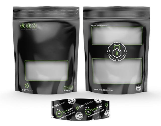 Grove Bags TerpLoc Curing Pouches — 1 oz, Windowed