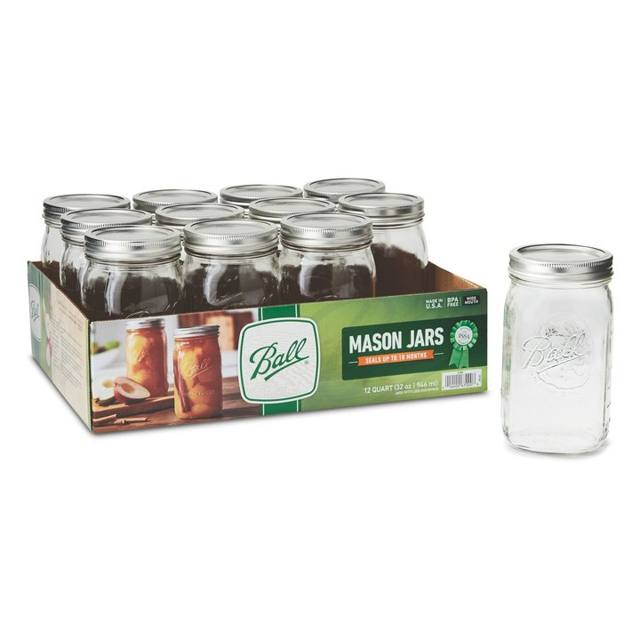 Ball Wide-Mouth Mason Jars — 32 oz