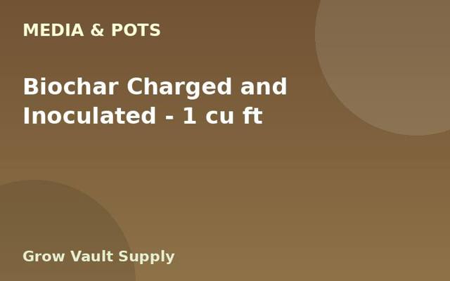 Biochar Charged and Inoculated — 1 cu ft