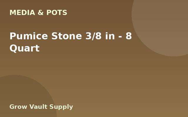 Pumice Stone 3/8 in — 8 Quart