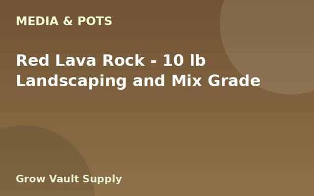 Red Lava Rock — 10 lb Landscaping and Mix Grade