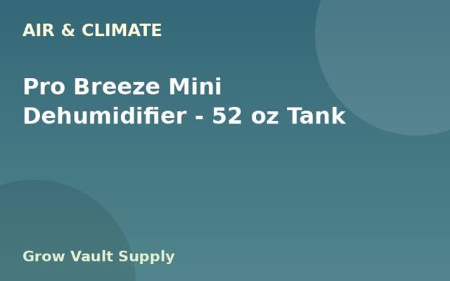 Pro Breeze Mini Dehumidifier — 52 oz Tank