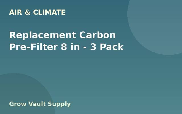 Replacement Carbon Pre-Filter 8 in — 3 Pack