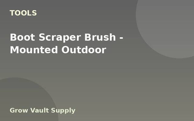 Boot Scraper Brush — Mounted Outdoor