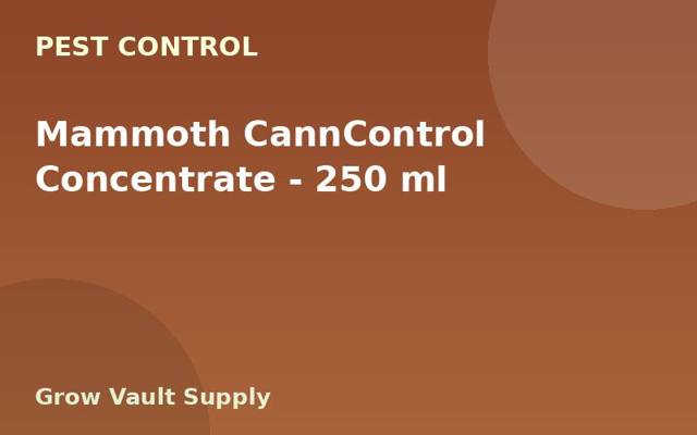 Mammoth CannControl Concentrate — 250 ml