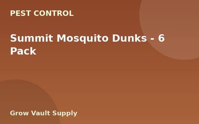 Summit Mosquito Dunks — 6 Pack