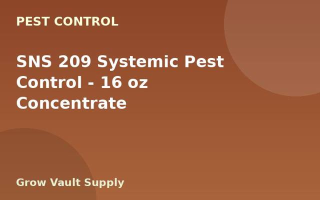 SNS 209 Systemic Pest Control — 16 oz Concentrate