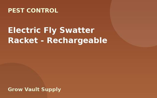 Electric Fly Swatter Racket — Rechargeable