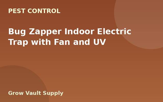 Bug Zapper Indoor Electric Trap with Fan and UV