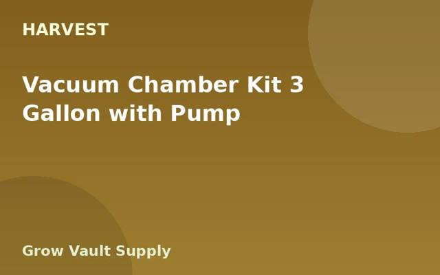 Vacuum Chamber Kit 3 Gallon with Pump