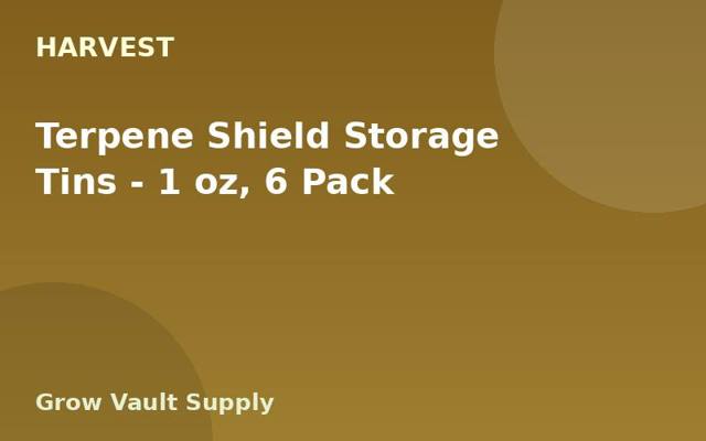 Terpene Shield Storage Tins — 1 oz, 6 Pack