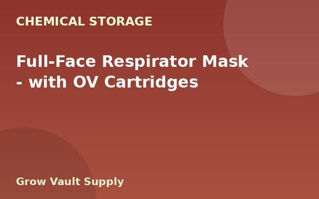 Full-Face Respirator Mask — with OV Cartridges
