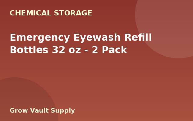 Emergency Eyewash Refill Bottles 32 oz — 2 Pack