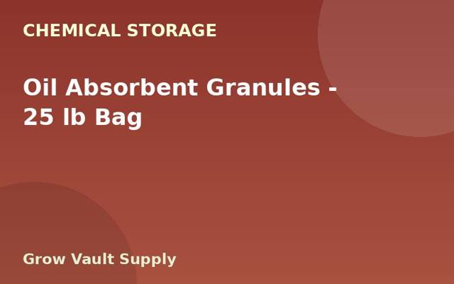 Oil Absorbent Granules — 25 lb Bag