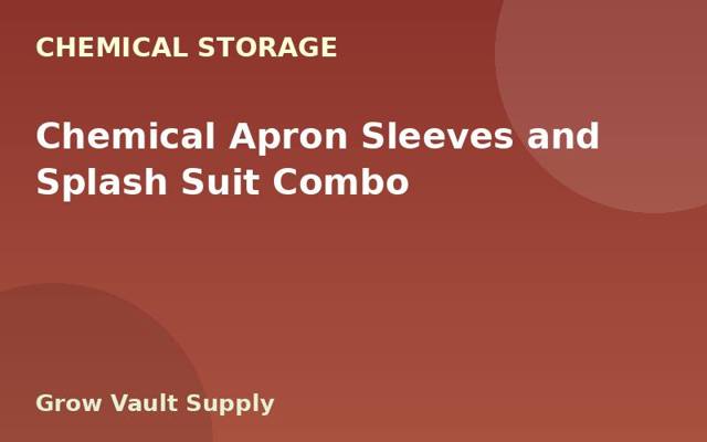 Chemical Apron Sleeves and Splash Suit Combo