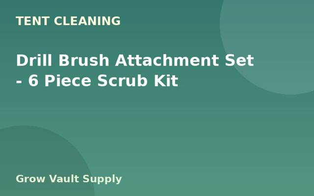 Drill Brush Attachment Set — 6 Piece Scrub Kit