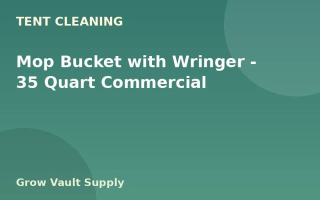Mop Bucket with Wringer — 35 Quart Commercial