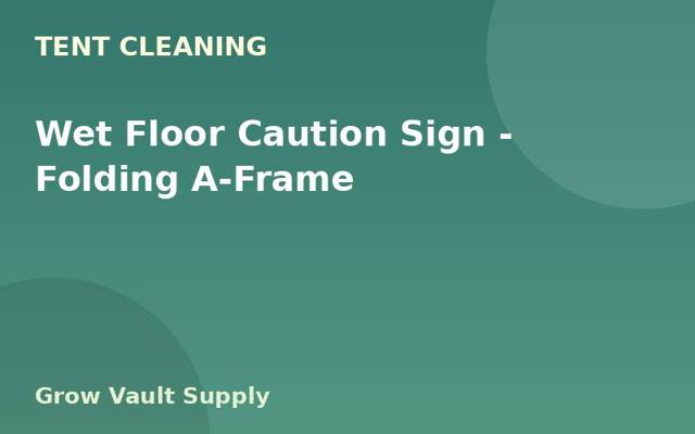 Wet Floor Caution Sign — Folding A-Frame