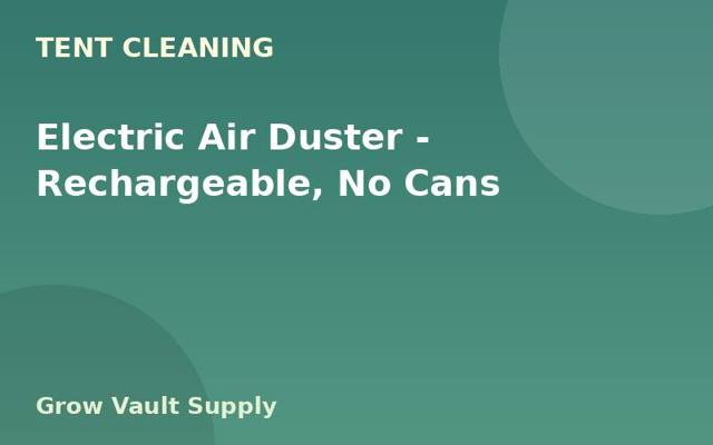 Electric Air Duster — Rechargeable, No Cans