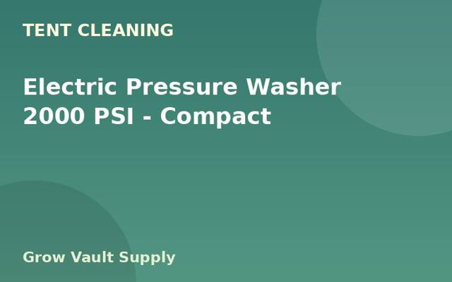 Electric Pressure Washer 2000 PSI — Compact