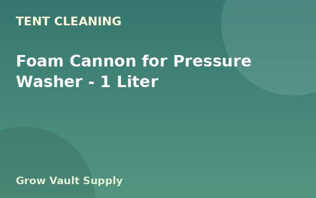 Foam Cannon for Pressure Washer — 1 Liter