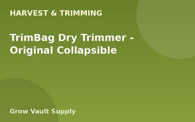 TrimBag Dry Trimmer — Original Collapsible