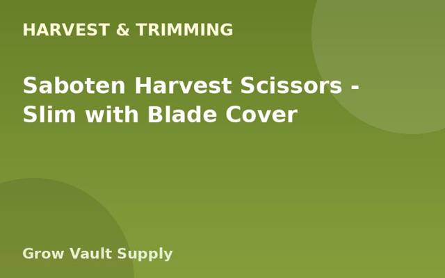 Saboten Harvest Scissors — Slim with Blade Cover