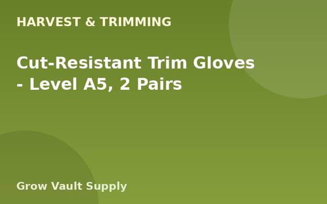 Cut-Resistant Trim Gloves — Level A5, 2 Pairs