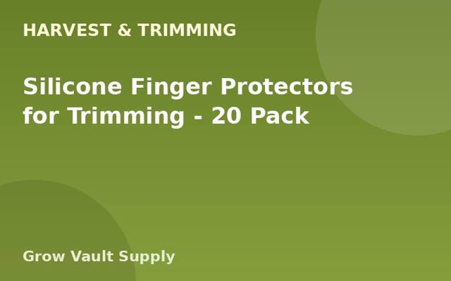 Silicone Finger Protectors for Trimming — 20 Pack