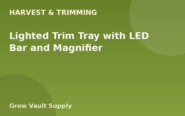Lighted Trim Tray with LED Bar and Magnifier