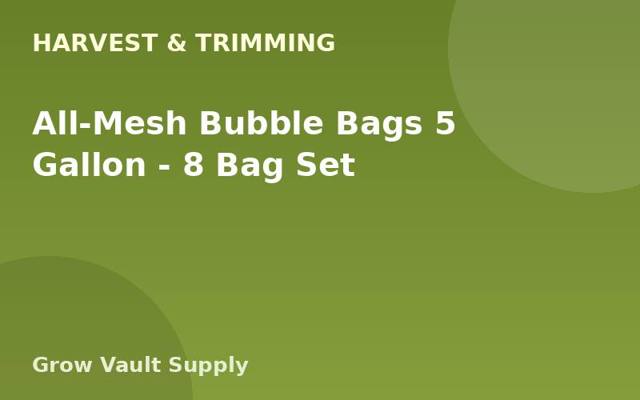 All-Mesh Bubble Bags 5 Gallon — 8 Bag Set