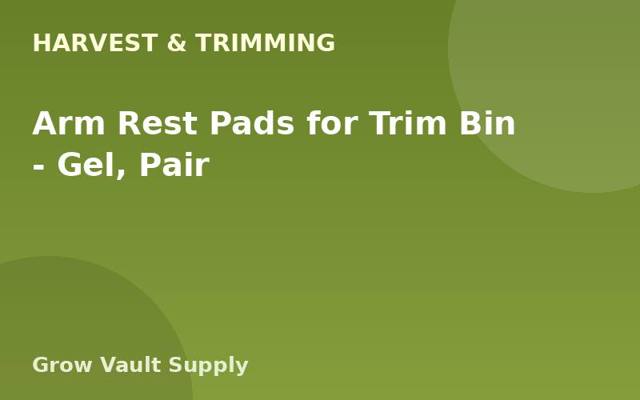 Arm Rest Pads for Trim Bin — Gel, Pair