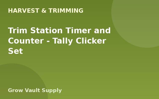 Trim Station Timer and Counter — Tally Clicker Set