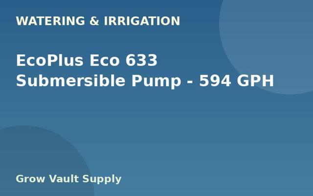 EcoPlus Eco 633 Submersible Pump — 594 GPH