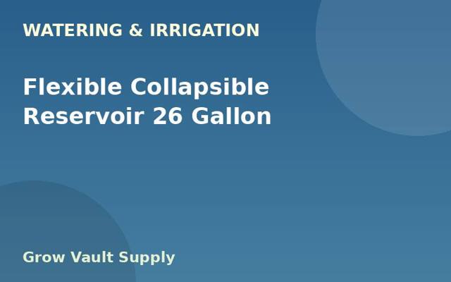Flexible Collapsible Reservoir 26 Gallon