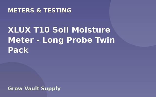 XLUX T10 Soil Moisture Meter — Long Probe Twin Pack