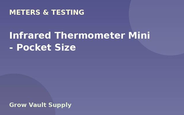Infrared Thermometer Mini — Pocket Size