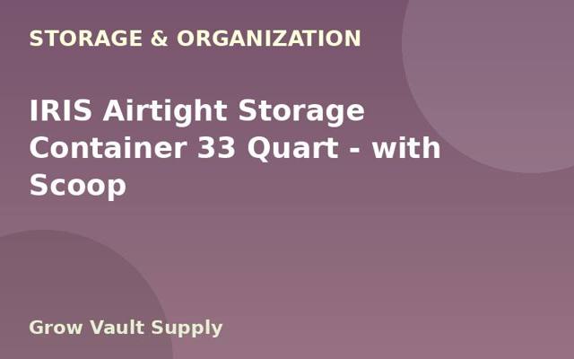 IRIS Airtight Storage Container 33 Quart — with Scoop