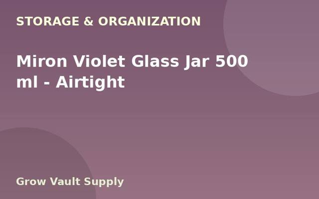 Miron Violet Glass Jar 500 ml — Airtight