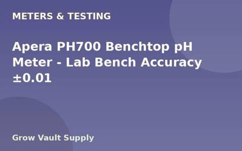 Apera PH700 Benchtop pH Meter — Lab Bench Accuracy ±0.01