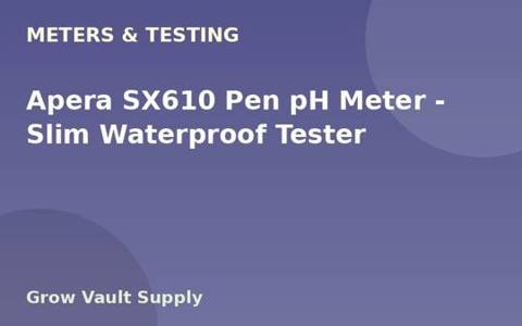 Apera SX610 Pen pH Meter — Slim Waterproof Tester