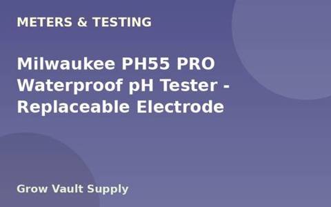 Milwaukee PH55 PRO Waterproof pH Tester — Replaceable Electrode