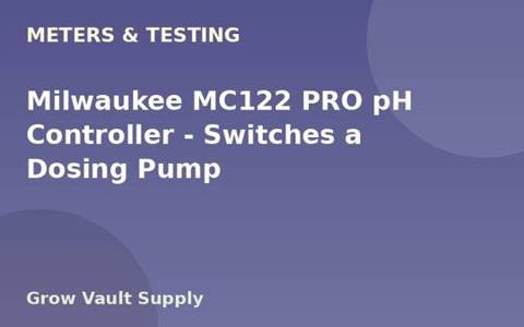 Milwaukee MC122 PRO pH Controller — Switches a Dosing Pump