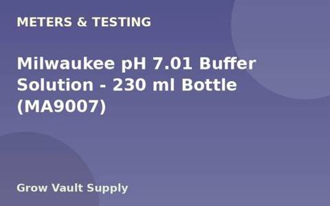 Milwaukee pH 7.01 Buffer Solution — 230 ml Bottle (MA9007)