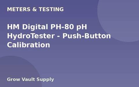 HM Digital PH-80 pH HydroTester — Push-Button Calibration